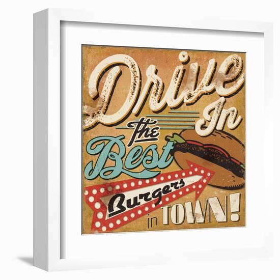 Diners and Drive Ins I-Pela Design-Framed Art Print