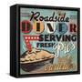 Diners and Drive Ins II-Pela Design-Framed Stretched Canvas