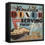 Diners and Drive Ins II-Pela Design-Framed Stretched Canvas