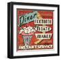 Diners and Drive Ins III-Pela Design-Framed Art Print