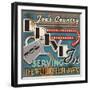 Diners and Drive Ins IV-Pela Design-Framed Art Print