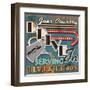 Diners and Drive Ins IV-Pela Design-Framed Art Print