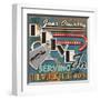 Diners and Drive Ins IV-Pela Design-Framed Art Print