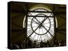 Diners Behind Famous Clocks in the Musee d'Orsay, Paris, France-Jim Zuckerman-Stretched Canvas