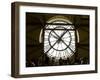 Diners Behind Famous Clocks in the Musee d'Orsay, Paris, France-Jim Zuckerman-Framed Premium Photographic Print