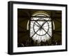 Diners Behind Famous Clocks in the Musee d'Orsay, Paris, France-Jim Zuckerman-Framed Premium Photographic Print