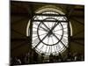 Diners Behind Famous Clocks in the Musee d'Orsay, Paris, France-Jim Zuckerman-Mounted Premium Photographic Print