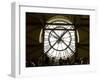 Diners Behind Famous Clocks in the Musee d'Orsay, Paris, France-Jim Zuckerman-Framed Photographic Print