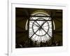 Diners Behind Famous Clocks in the Musee d'Orsay, Paris, France-Jim Zuckerman-Framed Photographic Print