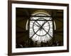 Diners Behind Famous Clocks in the Musee d'Orsay, Paris, France-Jim Zuckerman-Framed Photographic Print