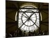 Diners Behind Famous Clocks in the Musee d'Orsay, Paris, France-Jim Zuckerman-Mounted Photographic Print