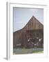 Diners Enjoying A Locally Sourced Dinner Inside An Old Barn In Sierraville Valley, California-Shea Evans-Framed Photographic Print