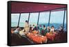Diners in Space Needle, Seattle, Washington-null-Framed Stretched Canvas