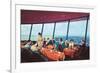 Diners in Space Needle, Seattle, Washington-null-Framed Premium Giclee Print