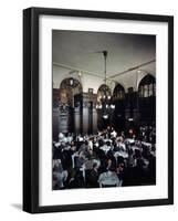 Diners in the Oak Room at the Plaza Hotel-Dmitri Kessel-Framed Premium Photographic Print
