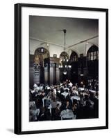 Diners in the Oak Room at the Plaza Hotel-Dmitri Kessel-Framed Photographic Print