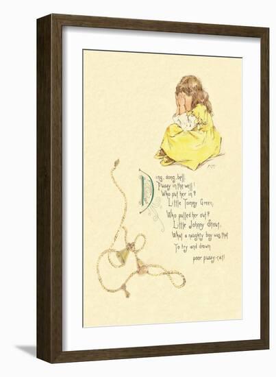 Ding Dong Bell, Pussy in the Well-Maud Humphrey-Framed Art Print
