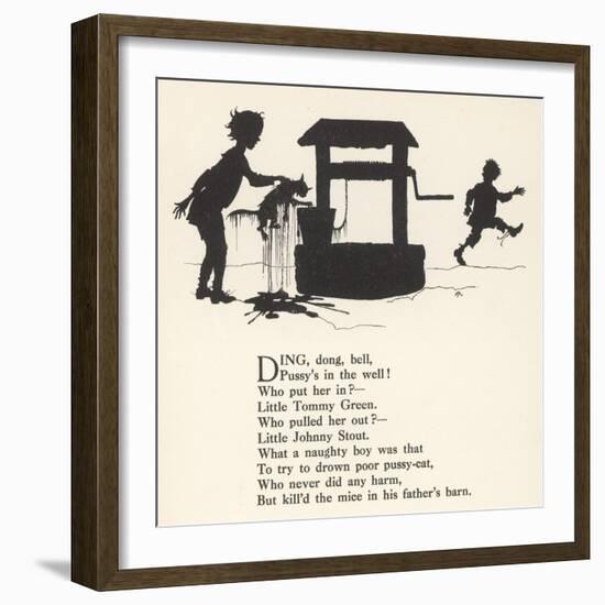 Ding Dong Bell Rhyme-Arthur Rackham-Framed Art Print