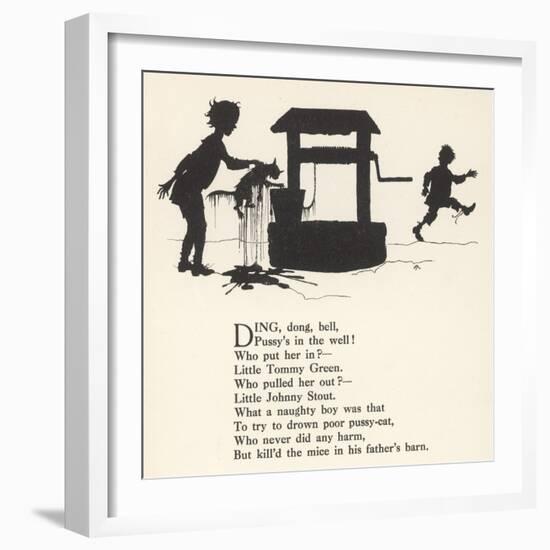 Ding Dong Bell Rhyme-Arthur Rackham-Framed Art Print