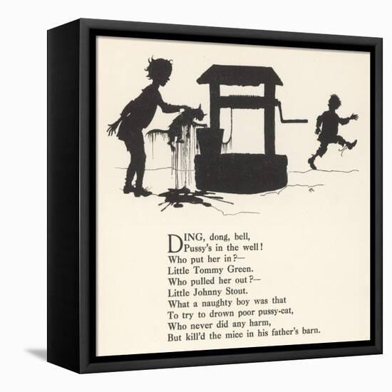 Ding Dong Bell Rhyme-Arthur Rackham-Framed Stretched Canvas