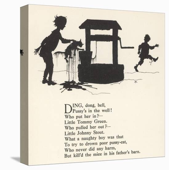 Ding Dong Bell Rhyme-Arthur Rackham-Stretched Canvas