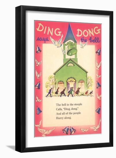 Ding-Dong Says Bell-null-Framed Art Print