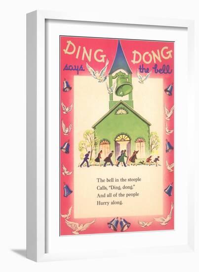 Ding-Dong Says Bell-null-Framed Art Print