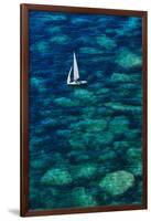 Dinghy off Bonifacio-Jon Hicks-Framed Photographic Print