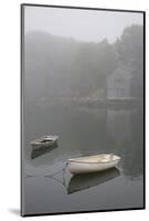 Dinghys and Boathouse in Fog, New Harbor, Maine, USA-Lynn M^ Stone-Mounted Photographic Print