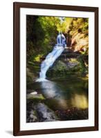 Dingmans Fall Early Autumn Scenic, Pennsylvania-George Oze-Framed Photographic Print