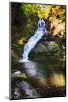 Dingmans Fall Early Autumn Scenic, Pennsylvania-George Oze-Mounted Photographic Print