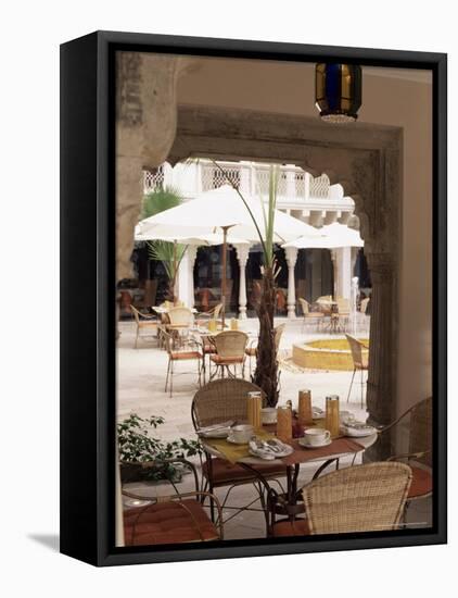 Dining Area, Usha Kiran Palace Hotel, Gwalior, Madhya Pradesh State, India-John Henry Claude Wilson-Framed Stretched Canvas