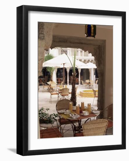 Dining Area, Usha Kiran Palace Hotel, Gwalior, Madhya Pradesh State, India-John Henry Claude Wilson-Framed Photographic Print