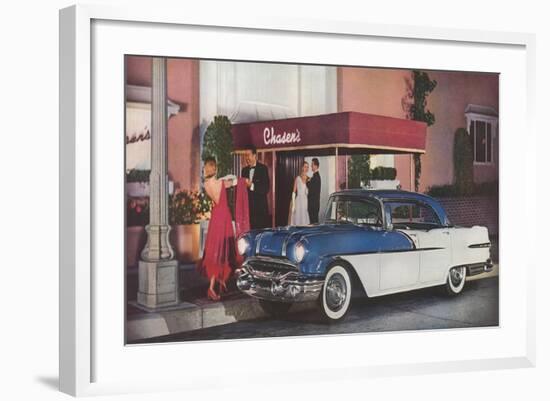 Dining at Chasen's-null-Framed Art Print