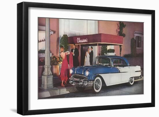 Dining at Chasen's-null-Framed Art Print