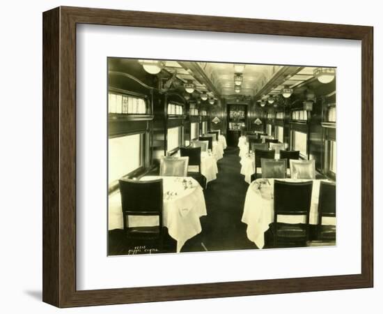 Dining Car, 1925-Asahel Curtis-Framed Giclee Print