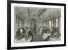 Dining Car on the Great Northern Railway-null-Framed Art Print