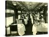 Dining Car with Passengers, 1925-Asahel Curtis-Stretched Canvas