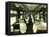 Dining Car with Passengers, 1925-Asahel Curtis-Framed Stretched Canvas