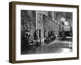 Dining Hall in Hearst Castle-null-Framed Premium Photographic Print