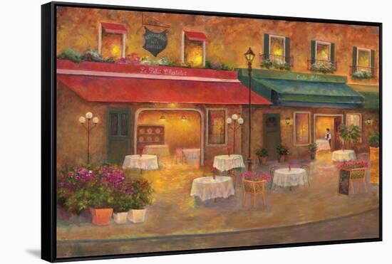 Dining in Paris I-Carol Bailey-Framed Stretched Canvas