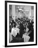 Dining in the Colony Restaurant-null-Framed Photographic Print