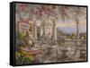 Dining on the Terrace-Nicky Boehme-Framed Stretched Canvas