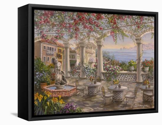 Dining on the Terrace-Nicky Boehme-Framed Stretched Canvas