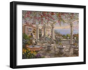 Dining on the Terrace-Nicky Boehme-Framed Giclee Print