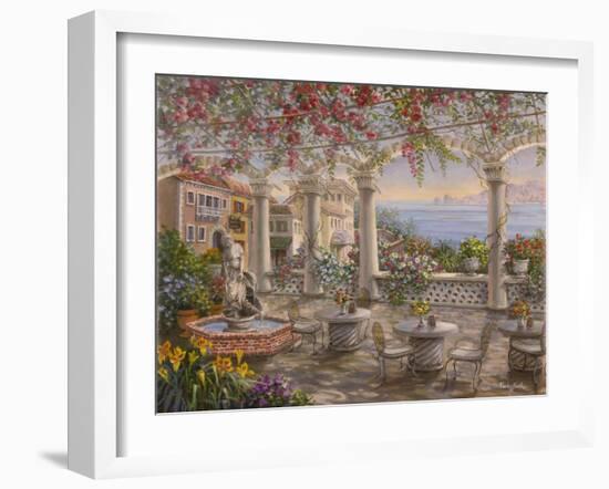 Dining on the Terrace-Nicky Boehme-Framed Giclee Print