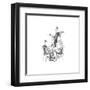 Dining Out-Roger Vilar-Framed Art Print