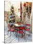 Dining Outside At Christmas Panicale-Dorothy Berry-Lound-Stretched Canvas