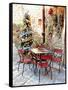 Dining Outside At Christmas Panicale-Dorothy Berry-Lound-Framed Stretched Canvas