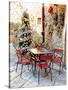 Dining Outside At Christmas Panicale-Dorothy Berry-Lound-Stretched Canvas